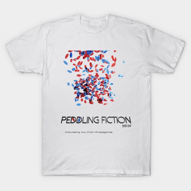 Raining Red Pills T-Shirt by Peddling Fiction